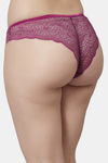 PrettyCat Medium Rise Half Coverage Bikini Panty - Purple — thumbnail 2