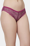 PrettyCat Medium Rise Half Coverage Bikini Panty - Purple — thumbnail 4