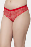 PrettyCat Medium Rise Half Coverage Bikini Panty - Red — thumbnail 3