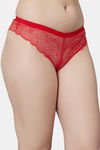 PrettyCat Medium Rise Half Coverage Bikini Panty - Red — thumbnail 4
