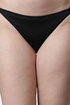 PrettyCat Low Rise Half Coverage Thong - Black — thumbnail 6