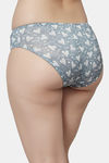 PrettyCat Medium Rise Three-Fourth Coverage Bikini Panty - Grey — thumbnail 2