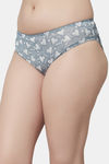 PrettyCat Medium Rise Three-Fourth Coverage Bikini Panty - Grey — thumbnail 3