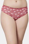 PrettyCat Medium Rise Three-Fourth Coverage Bikini Panty - Red — thumbnail 1