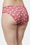 PrettyCat Medium Rise Three-Fourth Coverage Bikini Panty - Red — thumbnail 2