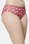 PrettyCat Medium Rise Three-Fourth Coverage Bikini Panty - Red — thumbnail 4