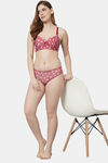 PrettyCat Medium Rise Three-Fourth Coverage Bikini Panty - Red — thumbnail 5