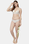 PrettyCat Medium Rise Three-Fourth Coverage Bikini Panty - Beige — thumbnail 5
