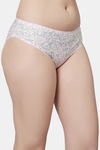 PrettyCat Medium Rise Three-Fourth Coverage Bikini Panty - Pink — thumbnail 4