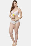 PrettyCat Medium Rise Three-Fourth Coverage Bikini Panty - Pink — thumbnail 5