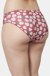 PrettyCat Medium Rise Three-Fourth Coverage Bikini Panty - Red — thumbnail 2