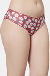PrettyCat Medium Rise Three-Fourth Coverage Bikini Panty - Red — thumbnail 4