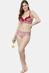 PrettyCat Medium Rise Three-Fourth Coverage Bikini Panty - Red — thumbnail 5