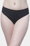 PrettyCat Medium Rise Half Coverage Bikini Panty - Black — thumbnail 1