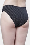 PrettyCat Medium Rise Half Coverage Bikini Panty - Black — thumbnail 2