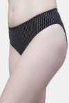 PrettyCat Medium Rise Half Coverage Bikini Panty - Black — thumbnail 3