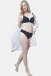 PrettyCat Medium Rise Half Coverage Bikini Panty - Black — thumbnail 5