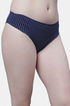 PrettyCat Medium Rise Half Coverage Bikini Panty - Blue — thumbnail 4