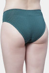 PrettyCat Medium Rise Half Coverage Bikini Panty - Green — thumbnail 2