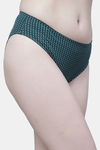 PrettyCat Medium Rise Half Coverage Bikini Panty - Green — thumbnail 4