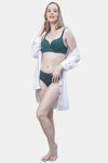 PrettyCat Medium Rise Half Coverage Bikini Panty - Green — thumbnail 5
