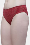PrettyCat Medium Rise Half Coverage Bikini Panty - Red — thumbnail 3