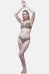 PrettyCat Medium Rise Half Coverage Bikini Panty - Beige — thumbnail 5