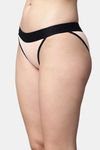 PrettyCat Low Rise Half Coverage Thong - Peach — thumbnail 3