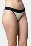 PrettyCat Low Rise Half Coverage Thong - Yellow — thumbnail 4