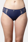 PrettyCat Medium Rise Three-Fourth Coverage Bikini Panty - Blue — thumbnail 1