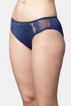 PrettyCat Medium Rise Three-Fourth Coverage Bikini Panty - Blue — thumbnail 3