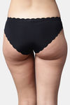 PrettyCat Low Rise Three-Fourth Coverage Bikini Panty - Black — thumbnail 2
