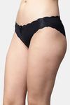 PrettyCat Low Rise Three-Fourth Coverage Bikini Panty - Black — thumbnail 3