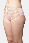 PrettyCat Medium Rise 3/4th Coverage Bikini Panty - Pink — thumbnail 3