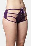 PrettyCat Medium Rise 3/4th Coverage Bikini Panty - Purple — thumbnail 4