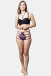 PrettyCat Medium Rise 3/4th Coverage Bikini Panty - Purple — thumbnail 5