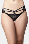 PrettyCat Low Rise Half Coverage Bikini Panty - Black — thumbnail 1