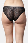 PrettyCat Low Rise Half Coverage Bikini Panty - Black — thumbnail 2