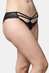 PrettyCat Low Rise Half Coverage Bikini Panty - Black — thumbnail 4