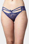 PrettyCat Low Rise Half Coverage Bikini Panty - Blue — thumbnail 1