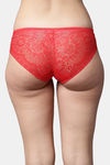 PrettyCat Low Rise Half Coverage Bikini Panty - Red — thumbnail 2