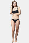 PrettyCat Low Rise Half Coverage Thong - Black — thumbnail 5