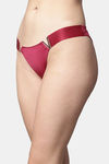 PrettyCat Low Rise Half Coverage Thong - Red — thumbnail 3