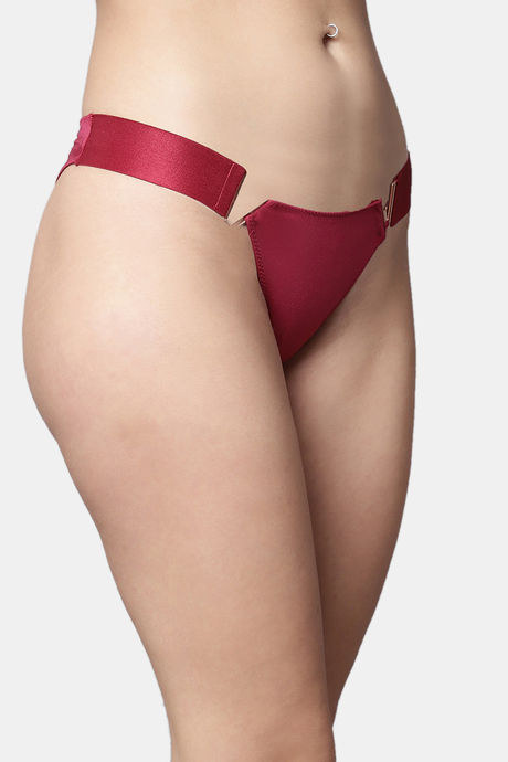 PrettyCat Low Rise Half Coverage Thong - Red — image 4