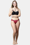 PrettyCat Low Rise Half Coverage Thong - Red — thumbnail 5