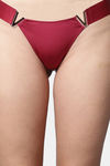 PrettyCat Low Rise Half Coverage Thong - Red — thumbnail 6