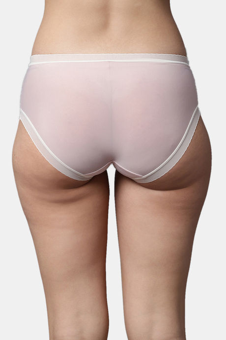 PrettyCat Medium Rise Three-Fourth Coverage Hipster Panty - Pink — image 2