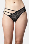 PrettyCat Low Rise 3/4th Coverage Bikini Panty - Black — thumbnail 1