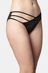 PrettyCat Low Rise 3/4th Coverage Bikini Panty - Black — thumbnail 4