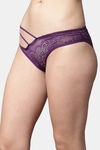 PrettyCat Low Rise 3/4th Coverage Bikini Panty - Purple — thumbnail 3